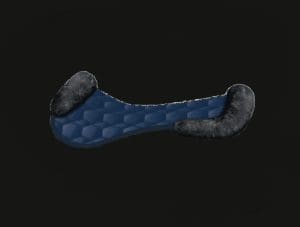 Blue Jumping Cotton Sheen Sheepskin Half Pad