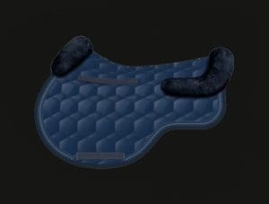 Blue Jumping Cotton Sheepskin Saddle Pad