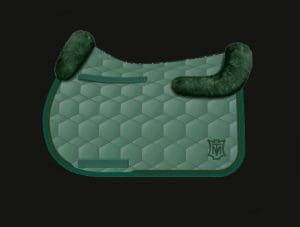 British Racing Green All Purpose Sheepskin Saddle Pad