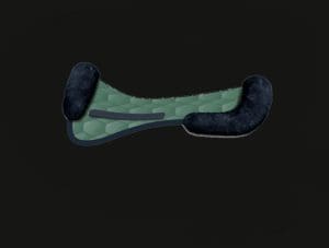 British Racing Green Dressage Sheepskin Half Pad