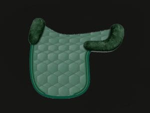 British Racing Green Dressage Sheepskin Numnah