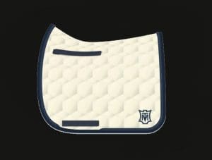 Cream Dressage Saddle Pad