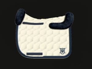 Cream Dressage Sheepskin Saddle Pad