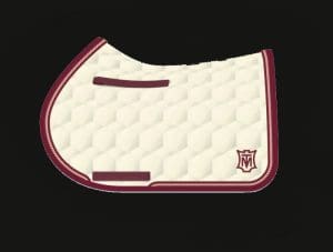 Cream Jumping Saddle Pad