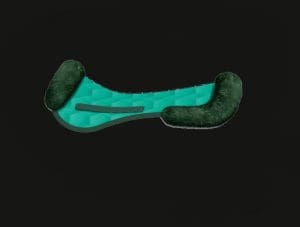 Emerald Green All Purpose Sheepskin Half Pad