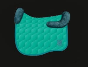 Emerald Green Dressage Sheepskin Saddle Pad