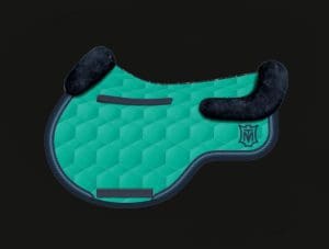 Emerald Green Jumping Sheepskin Saddle Pad