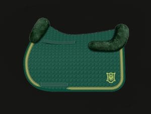 Green All Purpose Sheepskin Saddle Pad