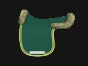 Green Dressage Sheepskin Numnah