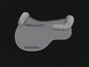 Grey All Purpose Sheepskin Saddle Pad