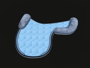 Light Blue All Purpose Sheepskin Saddle Pad