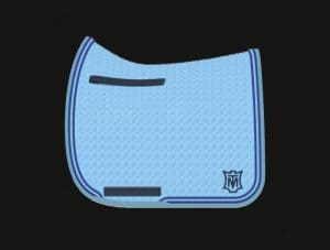 Light Blue Dressage Saddle Pad