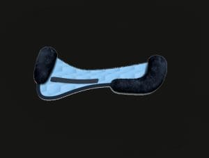 Light Blue Dressage Sheepskin Half Pad