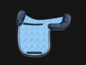 Light Blue Dressage Sheepskin Numnah