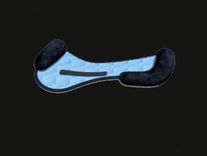 Light Blue Jumping Sheepskin Half Pad