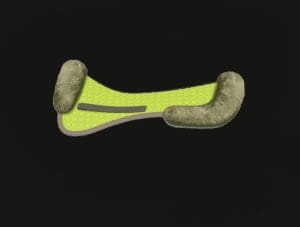 Lime Green Dressage Sheepskin Half Pad