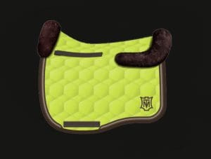 Lime Green Dressage Sheepskin Saddle Pad