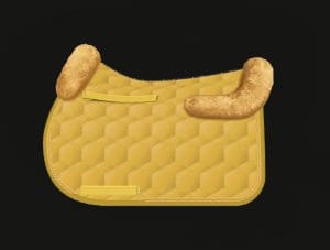 Mustard Yellow All Purpose Sheepskin Saddle Pad