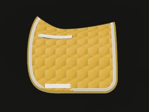 Mustard Yellow Dressage Saddle Pad