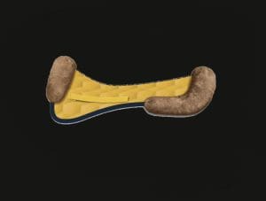 Mustard Yellow Dressage Sheepskin Half Pad