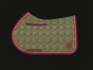 Olive Green Jumping Saddle Pad