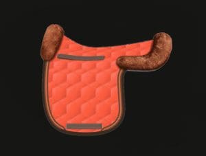 Orange Dressage Sheepskin Numnah