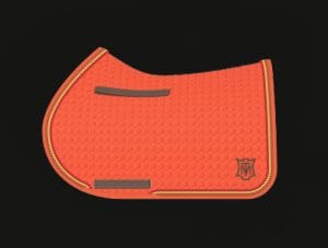 Orange Jumping Saddle Pad