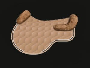 Sand Beige Jumping Sheepskin Saddle Pad