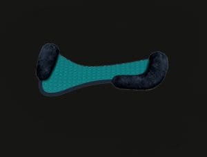 Teal Dressage Sheepskin Half Pad