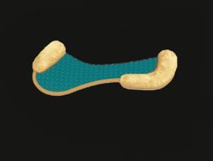 Teal Jumping Sheepskin Half Pad