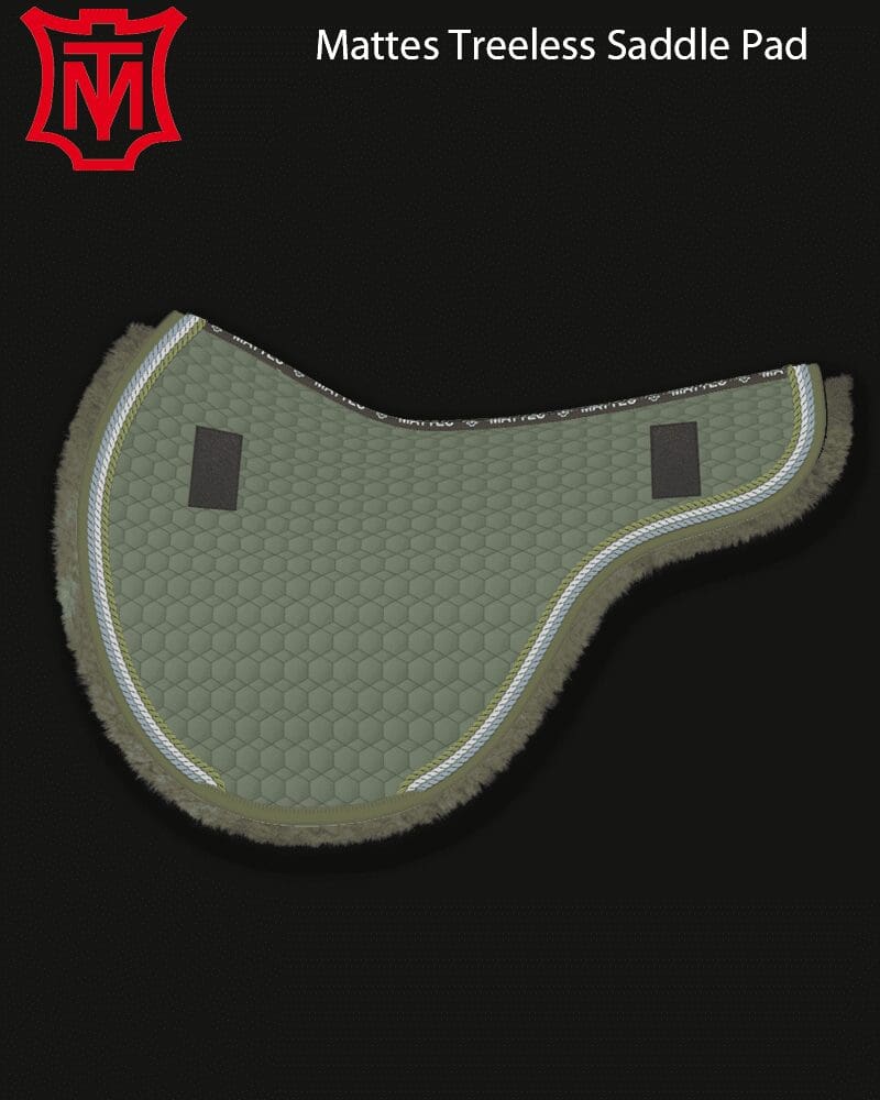 Mattes saddle pads for treeless saddles Pink Equine