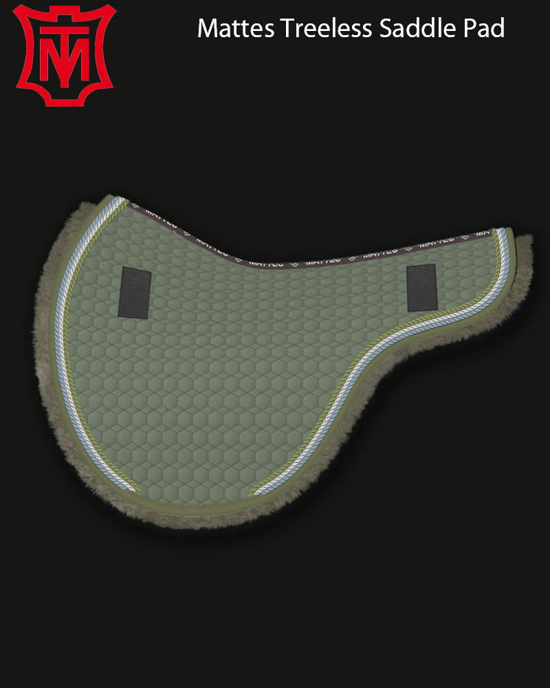 Mattes Treeless Saddle Pads Pink Equine