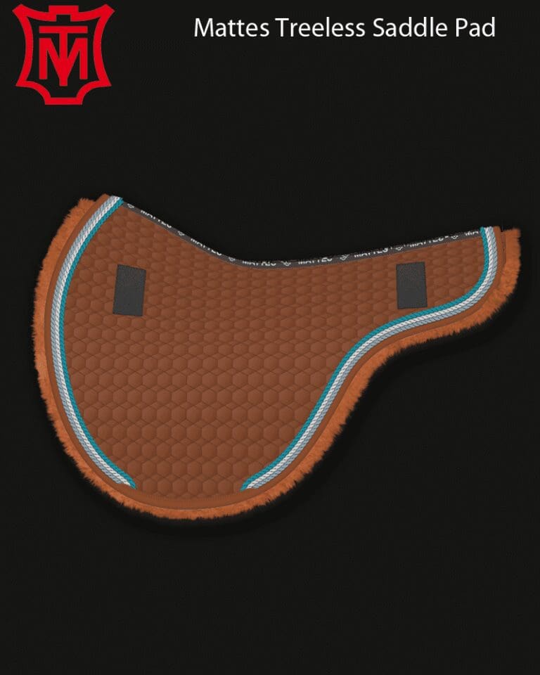 Mattes saddle pads for treeless saddles Pink Equine