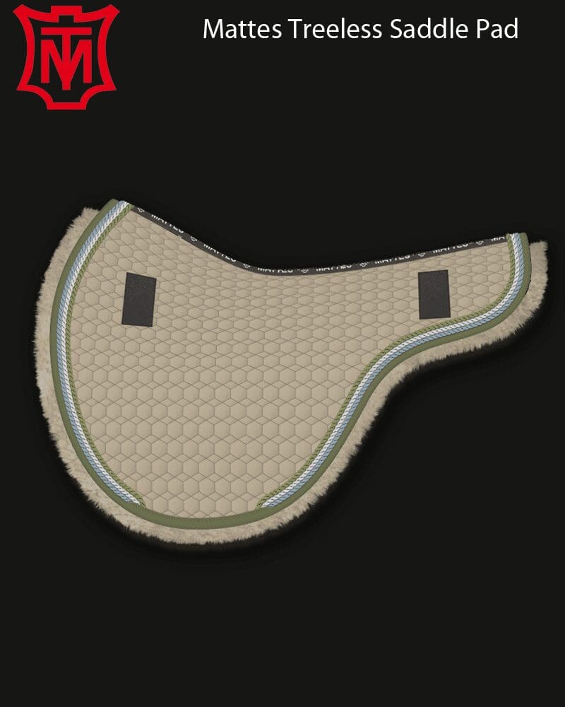 Mattes saddle pads for treeless saddles Pink Equine