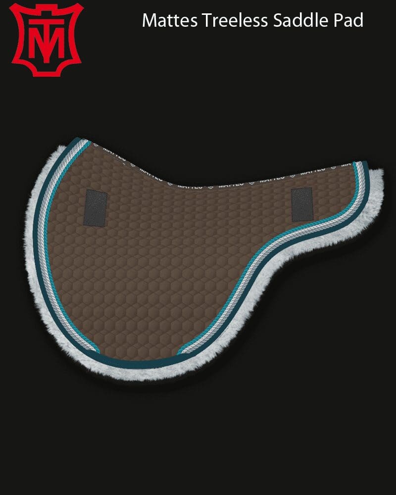 Mattes saddle pads for treeless saddles Pink Equine