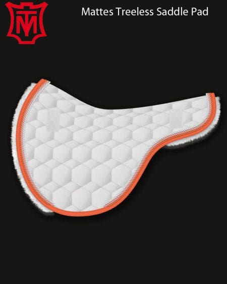 Treeless Cotton Sheen Saddle Pad White