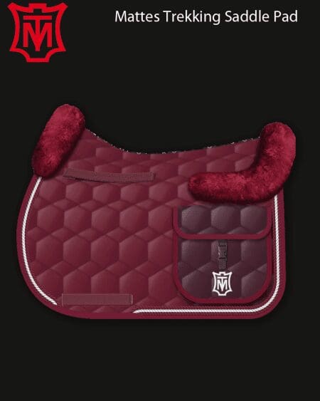 Long Distance Trekking Saddle Pad Blackberry Burgundy