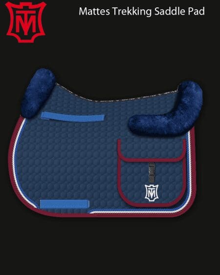 Blue Cotton Long Distance Trekking Saddle Pad