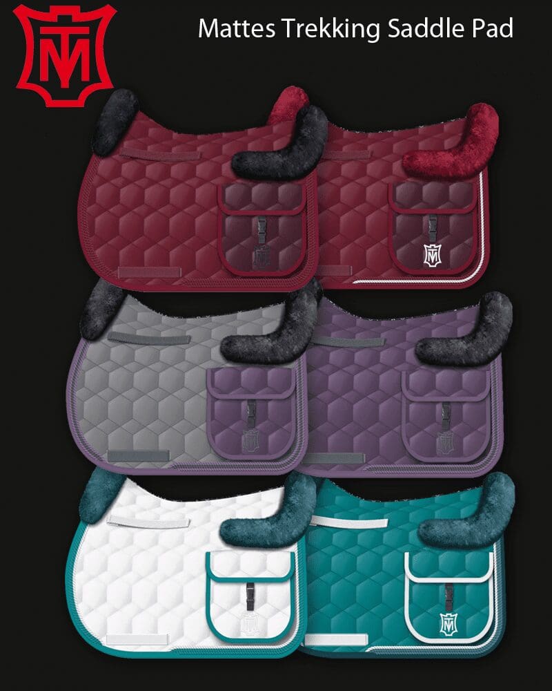 Mattes Trekking Saddle Pads Pink Equine