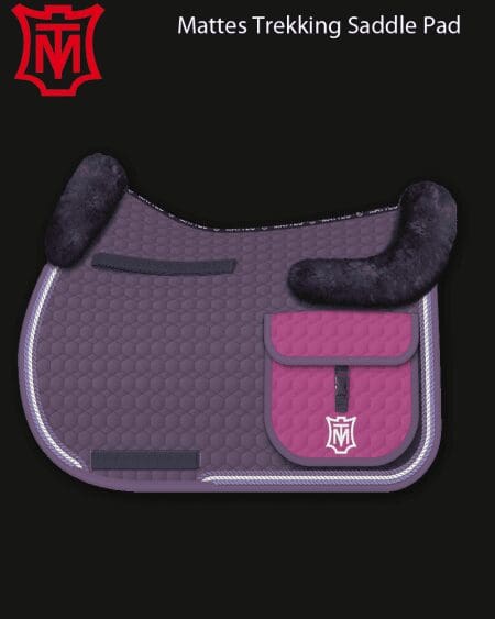Trekking Saddle Pad Cotton Violet