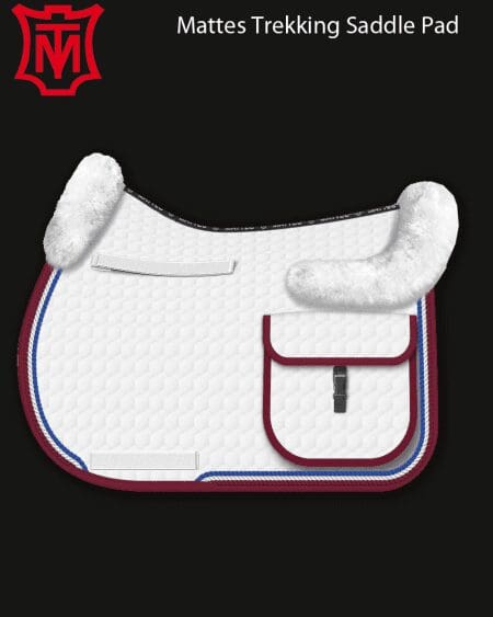 White Cotton Trekking Saddle Pad