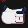 Red White and Blue Cotton Trekking Saddle Pad