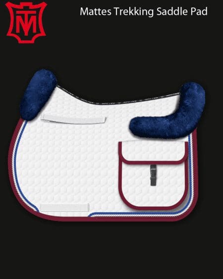 Red White and Blue Cotton Trekking Saddle Pad