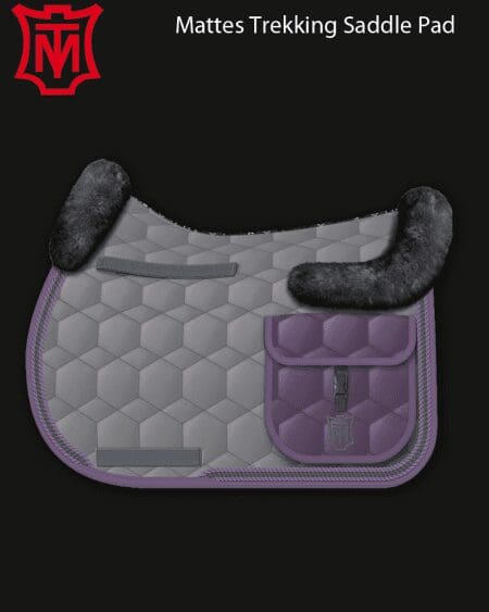 Long Distance Saddle Pad Grey Violet