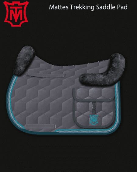 Grey Trekking Velvet Saddle Pad