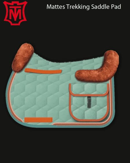 Trekking Saddle Pad Velvet Pale Jade