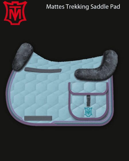 Trekking Saddle Pad Velvet Water Blue
