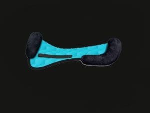 Turquoise Dressage Sheepskin Half Pad