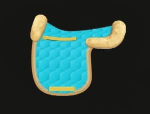 Turquoise Dressage Sheepskin Numnah