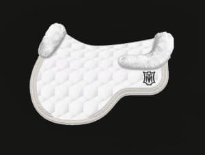 White All Purpose Sheepskin Saddle Pad